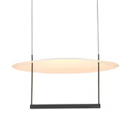 Lampy sufitowe - Wisząca lampa salonowa PORTOFINO AZ5636 Azzardo LED 23W 3000K biały czarny - miniaturka - grafika 1