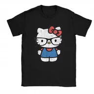 Koszulki męskie - KOSZULKA Z NADRUKIEM MĘSKA ŚMIESZNA T-SHIRT HELLO KITTY KOTEK r. L #3 - miniaturka - grafika 1
