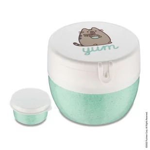 Śniadaniówka, pojemnik na sałatkę i sos BENTOBOX L, KOTEK PUSHEEN SNACK TIME, 3 elementy, KOZIOL - Lunch boxy - miniaturka - grafika 1
