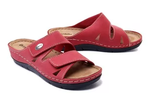 INBLU OE-02 003 czerwony, klapki profilaktyczne damskie - Inblu - Klapki i japonki damskie - miniaturka - grafika 1