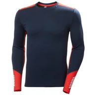 Koszulki sportowe męskie - Męska koszulka Helly Hansen Lifa Merino Midweight Crew Rozmiar: XL / Kolor: ciemnoniebieski - miniaturka - grafika 1