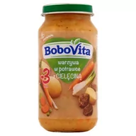 Soki i herbatki dla dzieci - Nutricia CUIJK B.V BoboVita Obiad Warzywa w potrawce z cielęciną po 12 miesiącu 250 g - miniaturka - grafika 1
