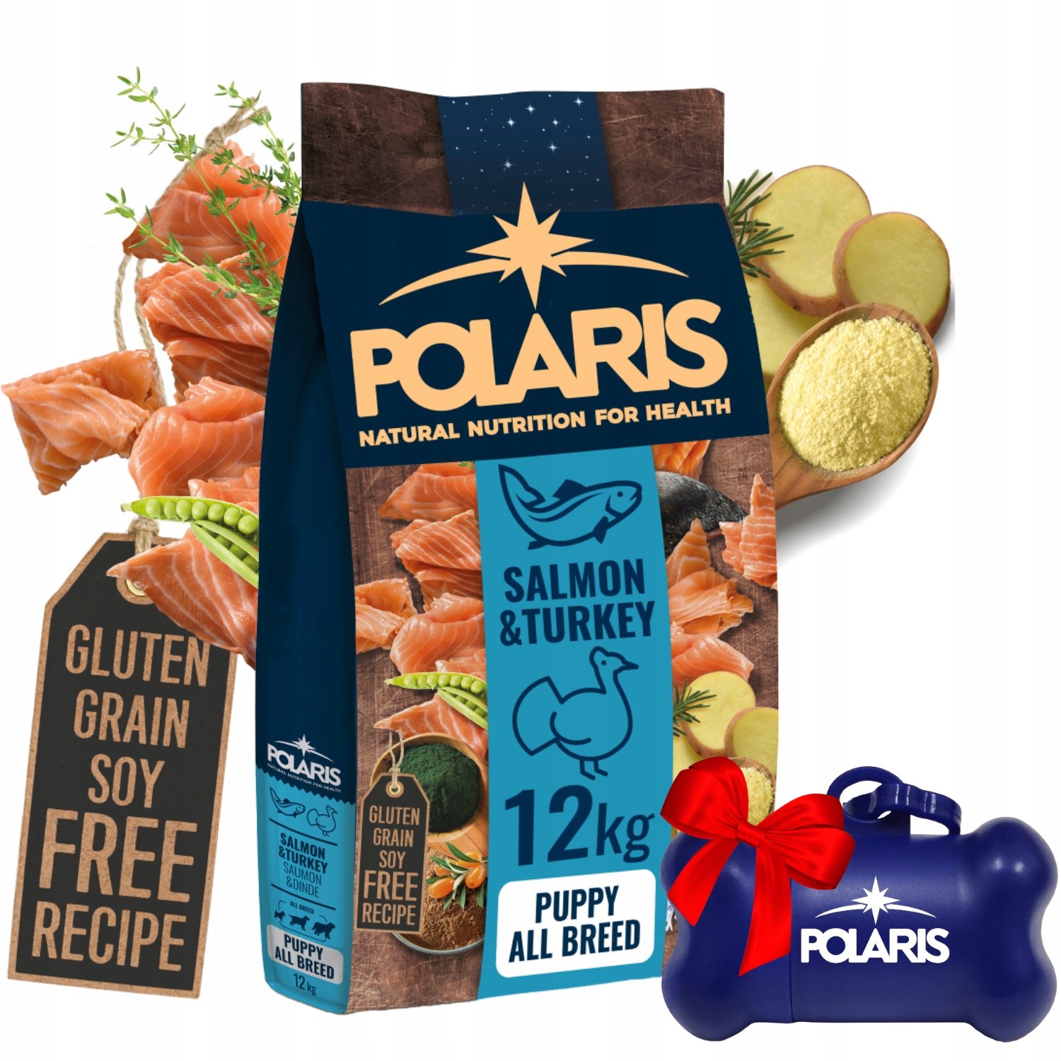 POLARIS PUPPY SALMON&TURKEY 12 KG