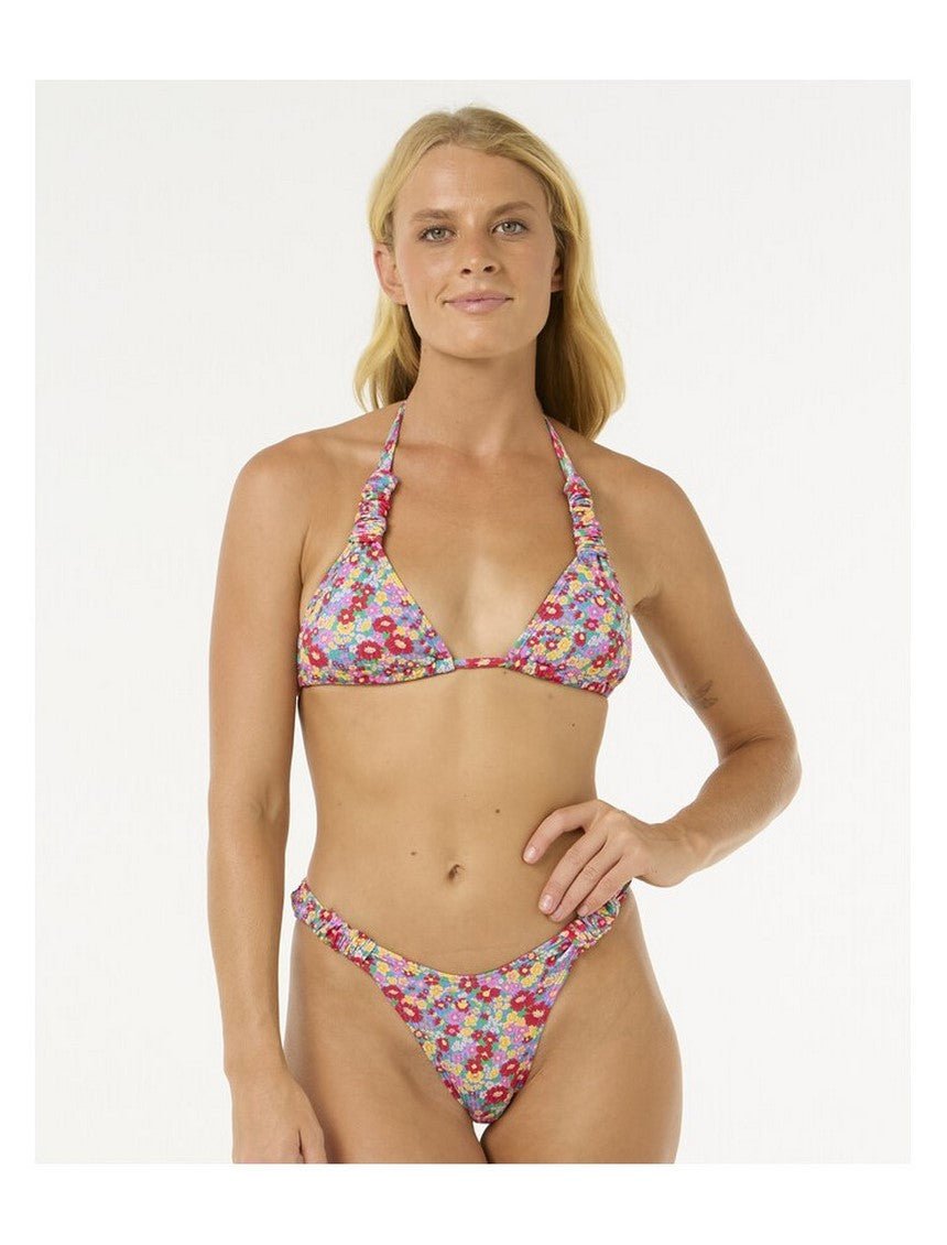 Stanik kąpielowy RIP CURL Las Flores Sliding Tri turkusowy XL