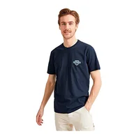 Koszulki męskie - Lee T-shirt męski z logo Chest, sky captain, XXL - miniaturka - grafika 1