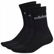 Skarpetki męskie - Skarpety adidas Linear Crew Cushioned Socks 3P czarne IC1301 40-42 - miniaturka - grafika 1