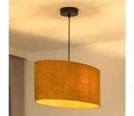 Lampy sufitowe - Duolla - Żyrandol na lince OVAL 1xE27/15W/230V brązowy - miniaturka - grafika 1