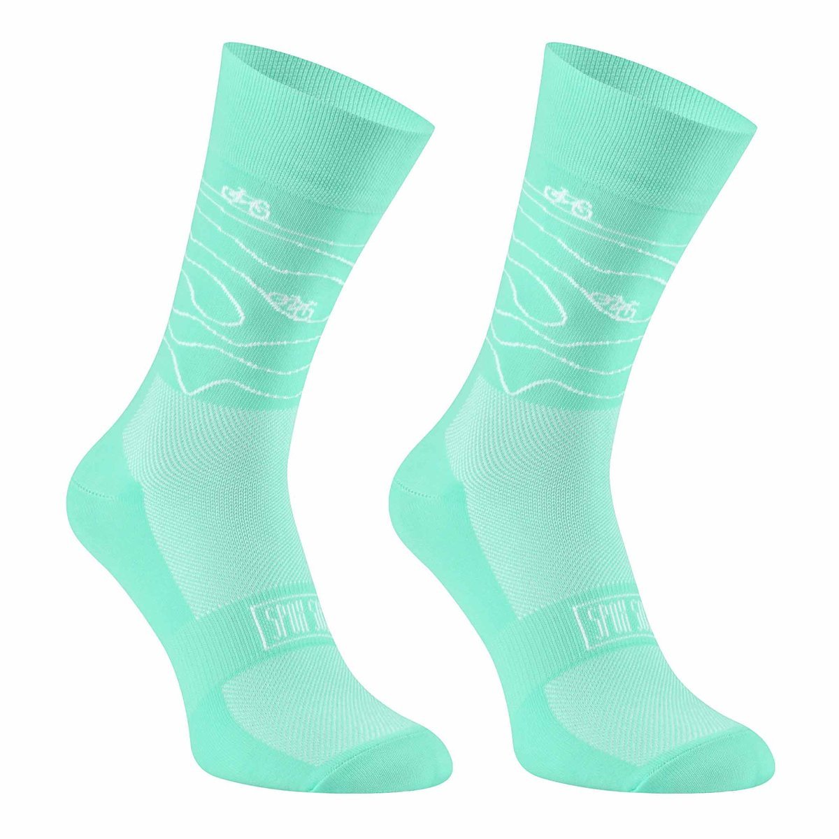 Skarpety Kolarskie Turkusowe Szosa 36-39