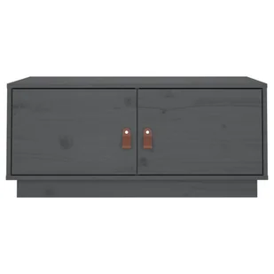 Lumarko Stolik kawowy, szary, 80x50x35 cm, lite drewno sosnowe - Ławy i stoliki kawowe - miniaturka - grafika 7