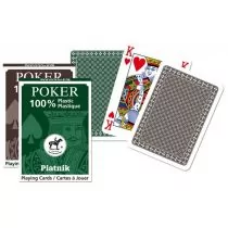 Piatnik Karty pojedyncze talie plastikowe Poker DSR_136214 - Gry karciane - miniaturka - grafika 1
