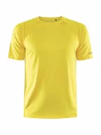 Koszulki męskie - Craft CORE Unify Training Tee koszulka treningowa męska S | Citrus | odzież sportowa dla mężczyzn z poliestru pochodzącego z recyklingu | zakrzywione szwy boczne | Quick Dry T-shirt męski | koszulka - miniaturka - grafika 1