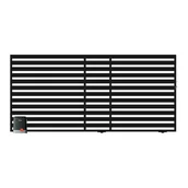 Ogrodzenia - Polbram Brama przesuwna segmentowa z automatem Lara 2 lewa - miniaturka - grafika 1