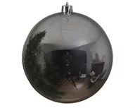 Bombki - Duża Bombka plastikowa ozdobna srebrna połyskowa 25cm - miniaturka - grafika 1