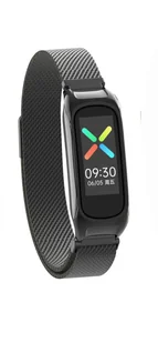 Pasek Metalowy z Zapięciem na Magnes Braders Bransoleta do Oppo Band czarny - Akcesoria do smartwatchy - miniaturka - grafika 7