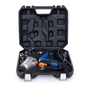 Klucze udarowe - Elektryczny klucz udarowy 1/2" + walizka + nasadki - miniaturka - grafika 1