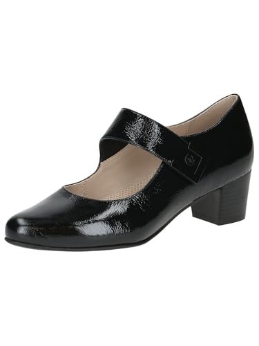 Caprice Damskie czółenka 9-22307-43, Black Naplak, 41 EU szerokie, Black Naplak, 41 EU Weit