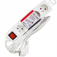 Listwy zasilające - VELSTRO Listwa zasilająca VELSTRO Przedłużacz z wyłącznikiem 4 gniazdowy z/u biały 3x1mm2 Max 3500W 16A 230V 1,5m VS-01-007 - miniaturka - grafika 1