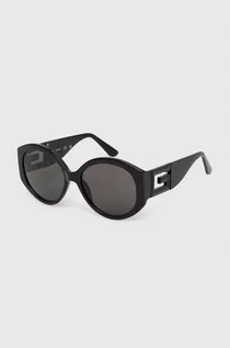 Okulary przeciwsłoneczne - Guess okulary przeciwsłoneczne damskie kolor czarny GU7917_5601A - grafika 1