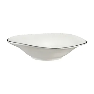 Talerz głęboki porcelanowy 21 cm BONITA BLACK - Talerze - miniaturka - grafika 1