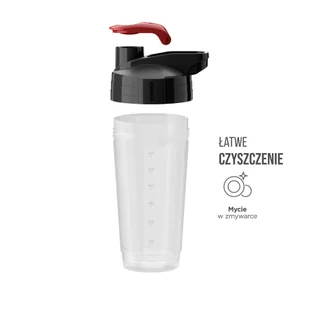 SHAKER 700ml - Circle technology SHK002, Biały/transparentny - Shakery i bidony sportowe - miniaturka - grafika 5