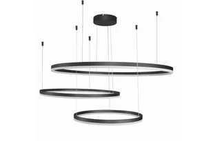 Azzardo Lampa wisząca HALO PENDANT 100+80+60 BK AZ4707) AZ4707 - Lampy sufitowe - miniaturka - grafika 1