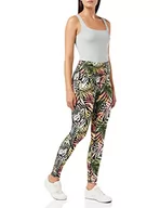 Legginsy - DKNY Damskie legginsy sportowe, Armypalm, XS - miniaturka - grafika 1