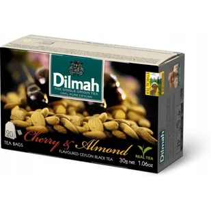 Herbata DILMAH (20 torebek) czarna z aromatem WIŚNIA & MIGDAŁ - Herbata - miniaturka - grafika 1