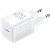 Ładowarki do telefonów - Ładowarka sieciowa, Vention, FEPW0-EU, USB-C, 20W, GaN (biała) - miniaturka - grafika 1