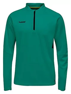 Bluzy męskie - Hummel Męska bluza Tech Move Half Zip zielony Sports Green xxl 200011-6100 - grafika 1