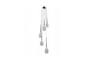 Azzardo MD 1288A-5W SHINY WHITE Izza 5 Wisząca MD 1288A-5W SHINY WHITE - Lampy sufitowe - miniaturka - grafika 1