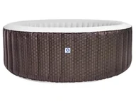 Baseny ogrodowe - VELACO Jacuzzi dmuchane SPA basen ogrodowy okrągły AVENLI NICE 204x70 cm w zestawie z pompą filtrującą i panelem sterowania kolor BRĄZOWY - miniaturka - grafika 1