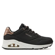 Sneakersy damskie - Sneakersy Skechers Uno Shimmer Away 155196/BLK Czarny - miniaturka - grafika 1