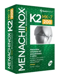 Xenico Pharma Sp. z o.o. Xenico Pharma Sp z o.o Menachinox K2 MK-7 200 ug 30 kapsułek - Serce i układ krążenia - miniaturka - grafika 1