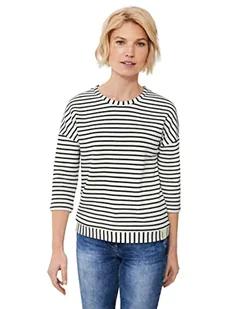 Cecil T-shirt damski rękaw 3/4, Vanilla White, L - Koszulki i topy damskie - miniaturka - grafika 1