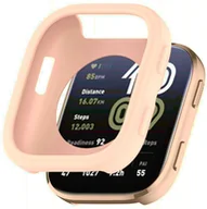 Akcesoria do smartwatchy - GUMOWE ETUI DO XIAOMI AMAZFIT BIP 6 RÓŻOWE - miniaturka - grafika 1