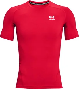 Under Armour Koszulka Heatgear Armour Short Sleeve 1361518-600 Czerwone XL - Koszulki sportowe męskie - miniaturka - grafika 1