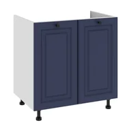 Meble kuchenne - Matera Szafka Dolna Pod Zlew D2Z-80 Granatowy Mat - miniaturka - grafika 1