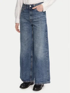 Tommy Hilfiger Jeansy WW0WW46731 Niebieski Wide Leg - Spodnie damskie - miniaturka - grafika 1