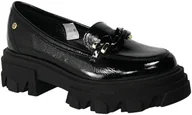 Półbuty damskie - Półbuty Maciejka 2850J-01/00-1 Czarny Naplak Skóra - MACIEJKA - miniaturka - grafika 1
