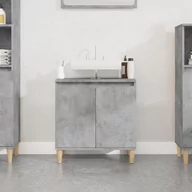 Toaletki - vidaXL Szafka pod umywalkę, szarość betonu, 58x33x60 cm - miniaturka - grafika 1