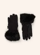 Rękawiczki - Ziener Rękawiczki Narciarskie Kwinz-Z Ze Sztucznym Futrem schwarz - miniaturka - grafika 1