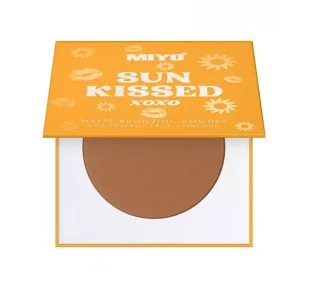 Miyo MIYO - SUN KISSED - MATTE BRONZING POWDER - Matowy puder brązujący - 01 - WARM BRONZE - Bronzery i konturowanie twarzy - miniaturka - grafika 2