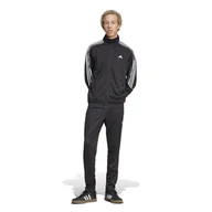 Dresy męskie - Męski Dres ADIDAS M 3S DK TS IX1277 – Czarny - miniaturka - grafika 1