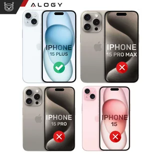 Etui MagSafe Case do iPhone 15 Plus Glamour Luxury obudowa Slim Ring Alogy Czarny przezroczysty - Etui i futerały do telefonów - miniaturka - grafika 7
