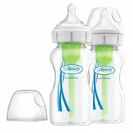 Butelki dla niemowląt - Dr Browns WB92600 Butelka szeroka szyjka 270 ml PP OPTIONS PLUS 2 PAK - miniaturka - grafika 1