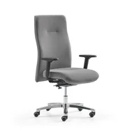 Podnóżki, podpórki, podkładki - Krzesło biurowe BRADFORD, szara tkanina - miniaturka - grafika 1