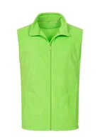 Kamizelki męskie - Bluza Kamizelka Bezrękawnik Miękki POLAR STEDMAN 5010 ZIELONA KIWI S - miniaturka - grafika 1