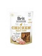 Przysmaki dla psów - Brit Brit Jerky Snack - Chicken Meaty Coins with Insect 80g - miniaturka - grafika 1