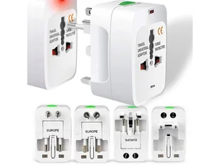 Uniwersalny Adapter Przejściówka Usa Uk Eu Cały Świat Wtyczka Gniazdo - Gniazdka elektryczne - miniaturka - grafika 1