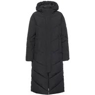 Kurtki damskie - Champion Legacy Outdoor W-Light Microber Long Hooded Damska kurtka, Czarny, S - miniaturka - grafika 1